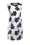 Floral Print Silk Pocketed Dress