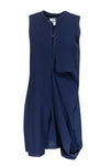 Shift Draped Asymmetric Dress