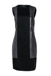 Tall Shift Sleeveless Scoop Neck Hidden Back Zipper Little Black Dress