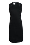 Round Neck Sheath Cutout Back Zipper Sheath Dress/Little Black Dress