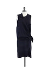 Sleeveless Silk Draped Dress