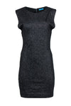 Tall Round Neck Sleeveless Wrap Bodycon Dress