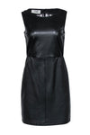 Cocktail Sleeveless Leather Sheath Sheath Dress/Little Black Dress