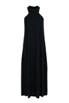 A-line Round Neck Polyester Sleeveless Maxi Dress