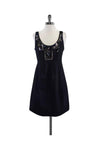 Beaded Cutout Hidden Side Zipper Sequined Scoop Neck Sleeveless Dress