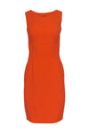 Round Neck Sheath Fitted Wool Sheath Dress