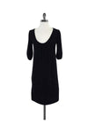 Pocketed Sweater Cashmere Scoop Neck Dress