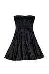 Strapless Flared-Skirt Back Zipper Tiered Evening Dress