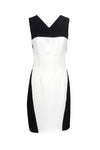 Sexy Back Vent Hidden Back Zipper Scoop Neck Polyester Sleeveless Dress