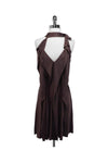 Silk Tie Waist Waistline Self Tie Draped Dress