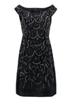 Beaded Sheath Bateau Neck Sheath Dress/Little Black Dress