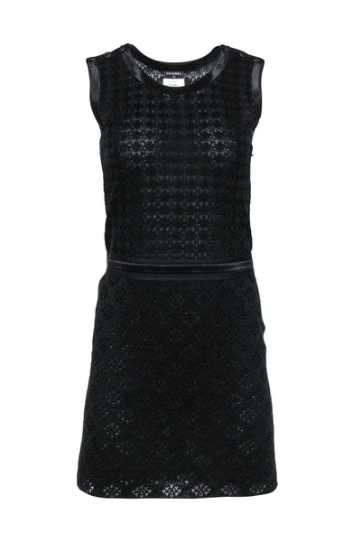 General Print Little Black Dress