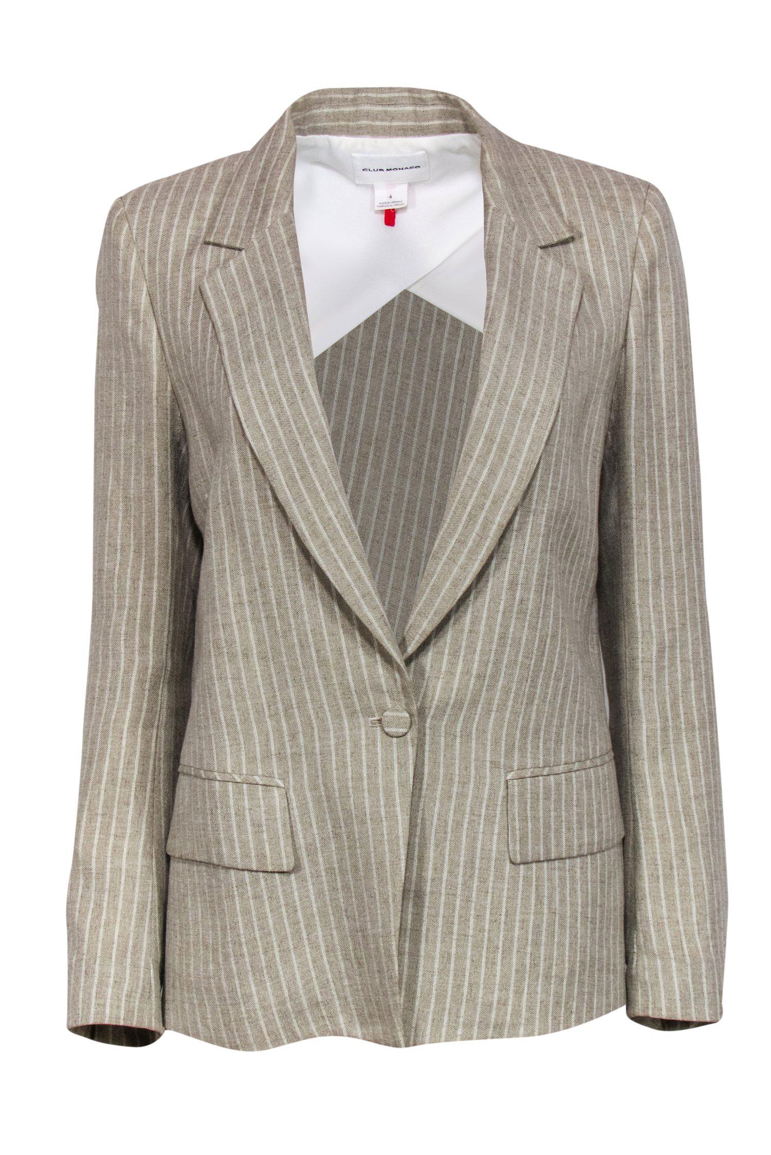 SOOK: Shopping Discovery: Find & Buy Direct: Club Monaco - Beige Striped  