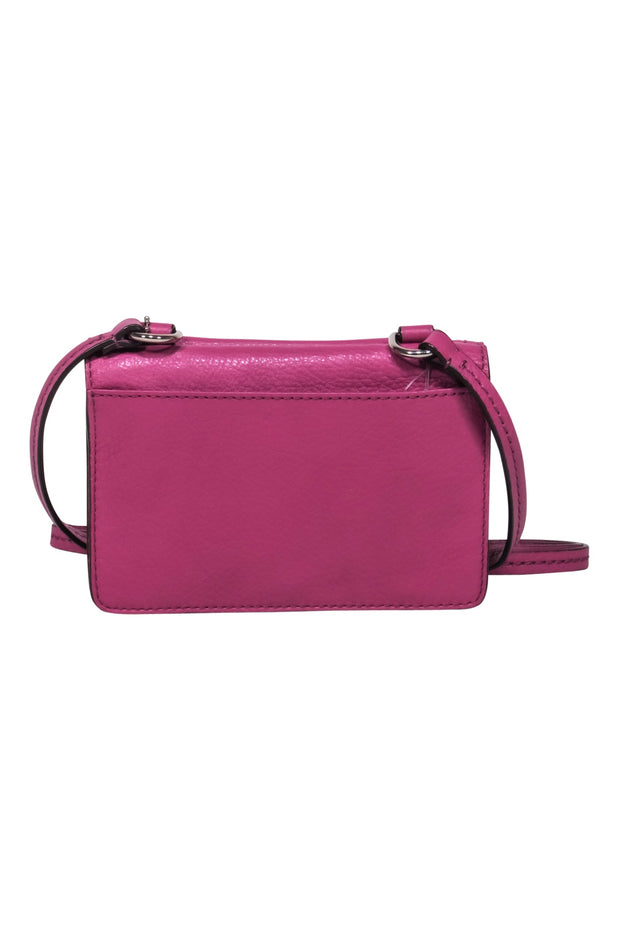 Coach - Purple Leather Mini Crossbody Wallet – Current Boutique