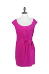 Sleeveless Silk Dress With a Sash