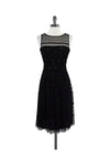 Gathered Hidden Back Zipper Sequined Sleeveless Dress