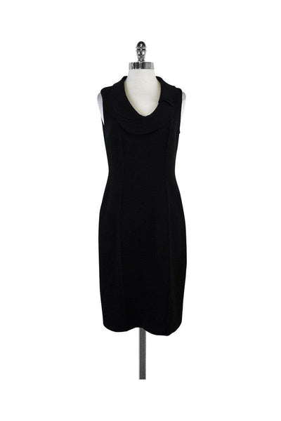 Scoop Neck One Shoulder Sleeveless Hidden Back Zipper Evening Dress/Little Black Dress/Wedding Dress