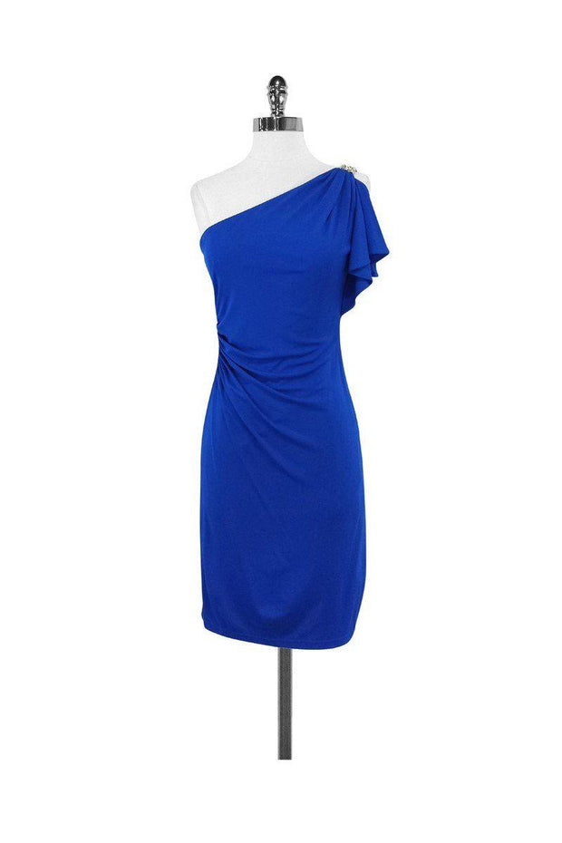 david meister blue dress