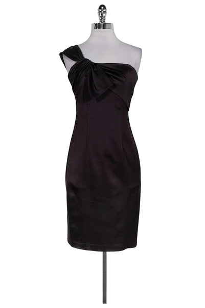 Sophisticated Above the Knee Hidden Back Zipper Evening Dress With a Bow(s)