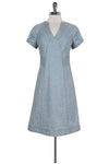 V-neck Above the Knee Short Sleeves Sleeves Dress