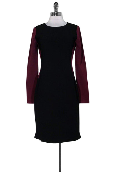 Long Sleeves Round Neck Above the Knee Hidden Back Zipper Fitted Dress