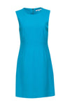 Back Zipper Sheath Round Neck Sleeveless Sheath Dress