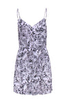 V-neck Summer Rayon Sleeveless Fitted Pocketed Button Front Corset Waistline Fit-and-Flare General Print Dress
