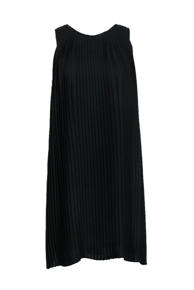 Eileen Fisher - Black Silk Tank Shift Dress Sz XS – Current Boutique