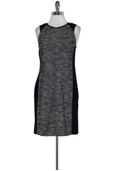 Sophisticated Above the Knee Round Neck Sleeveless Fitted Back Zipper Dress