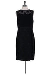 Back Zipper Fitted Round Neck Evening Dress