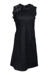 Round Neck Sleeveless Winter Hidden Back Zipper Dress