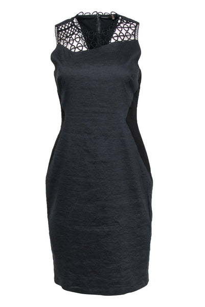 Sheath Sleeveless Scoop Neck Sheath Dress