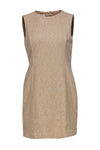 Sheath Sleeveless Round Neck Sheath Dress