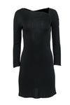 Sexy Fitted Stretchy Asymmetric Gathered Long Sleeves Sheath Silk Sheath Dress/Evening Dress/Little Black Dress