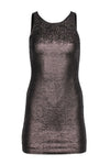 Tall Tall Sophisticated Back Zipper V Back Sequined Round Neck Sheath Sheath Dress