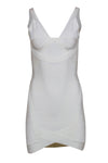 V-neck Hidden Back Zipper Sleeveless Bandage Dress/Bodycon Dress/Club Dress