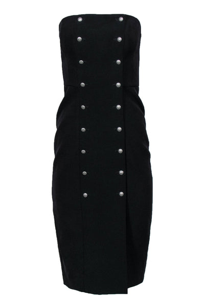 Sexy Polyester Cocktail Button Front Sheath Tube Sheath Dress/Evening Dress/Midi Dress