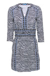 Summer Sheath Animal Zebra Print Sheath Dress