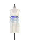 Spring Striped Print Pocketed Vintage Tank Dress