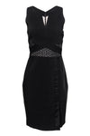 V-neck Slit Sheath Sheath Dress/Little Black Dress