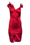 Sweetheart Pleated Sheath Sheath Dress/Evening Dress With a Bow(s)