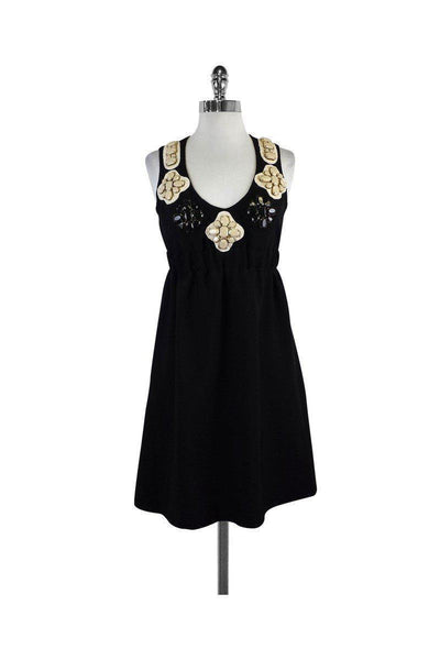 A-line Polyester Scoop Neck Elasticized Empire Waistline Sleeveless Dress