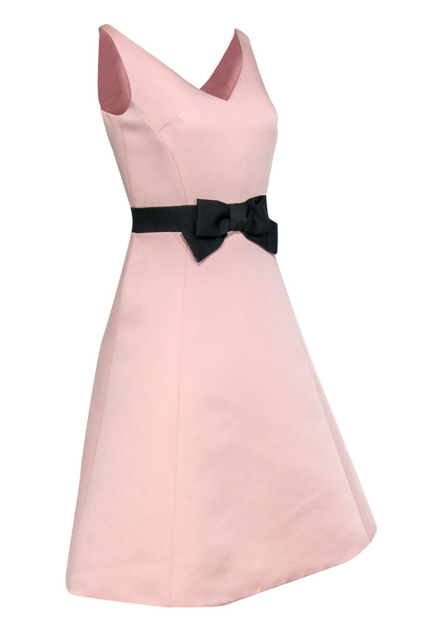 Kate Spade - Baby Pink A-Line Dress w/ Black Bow Sz 2 – Current Boutique