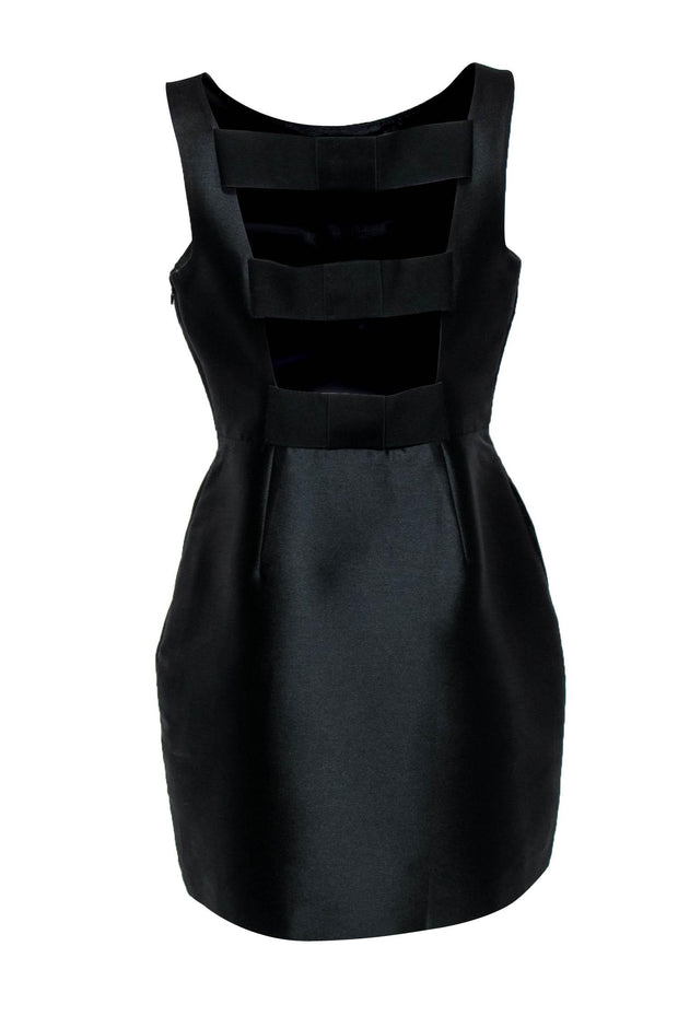 Kate Spade - Black A-Line Cocktail Dress w/ Bow Back Sz 14 – Current  Boutique