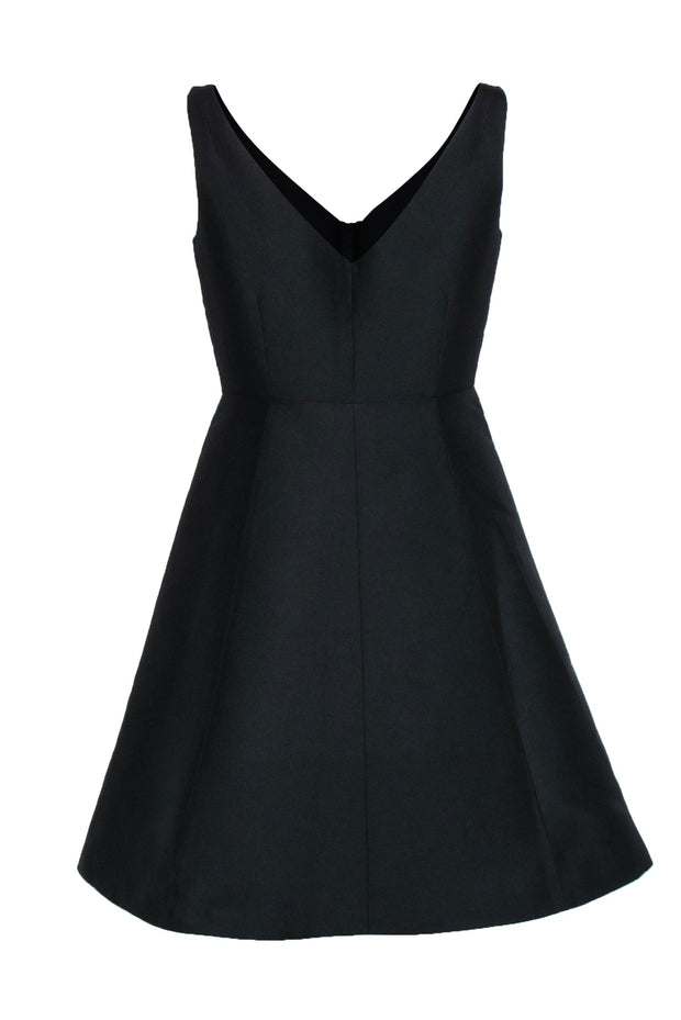 Kate Spade - Black Classic Fit & Flare Cocktail Dress w/ Front Accent –  Current Boutique
