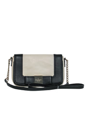Kate Spade - Black & Cream Leather Crossbody w/ Bow – Current Boutique
