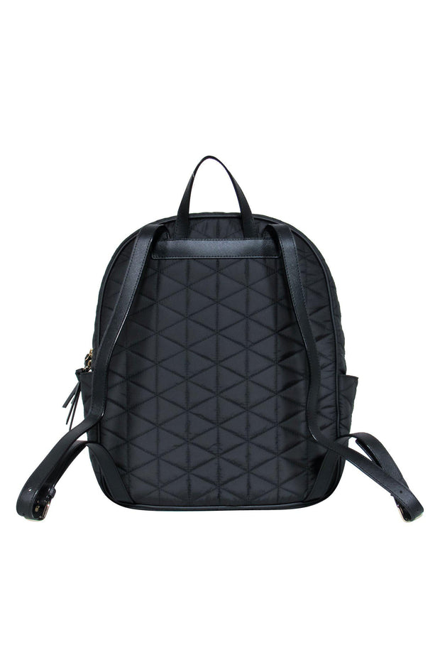 Kate Spade - Black Quilted Nylon Backpack – Current Boutique