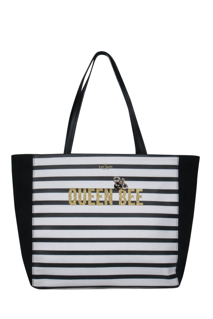 Kate Spade - Black & White Striped 