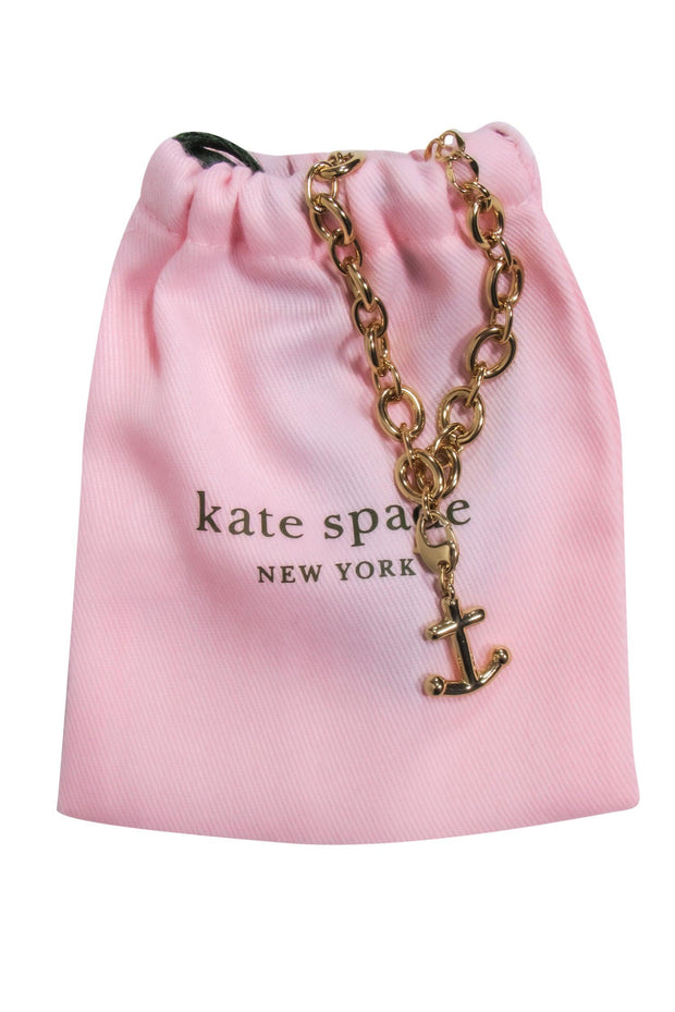 Kate Spade - Gold Chain Anchor Charm Bracelet – Current Boutique