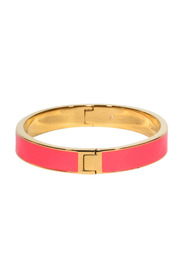 Kate Spade - Pink & Gold Spade Cutout Bangle – Current Boutique
